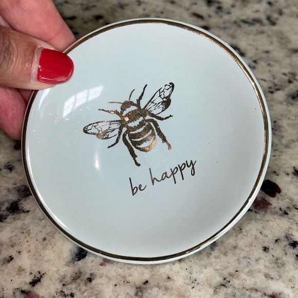 Trinket Jewelry Dish Set of 4 approx. 3” round - Picture 3 of 7